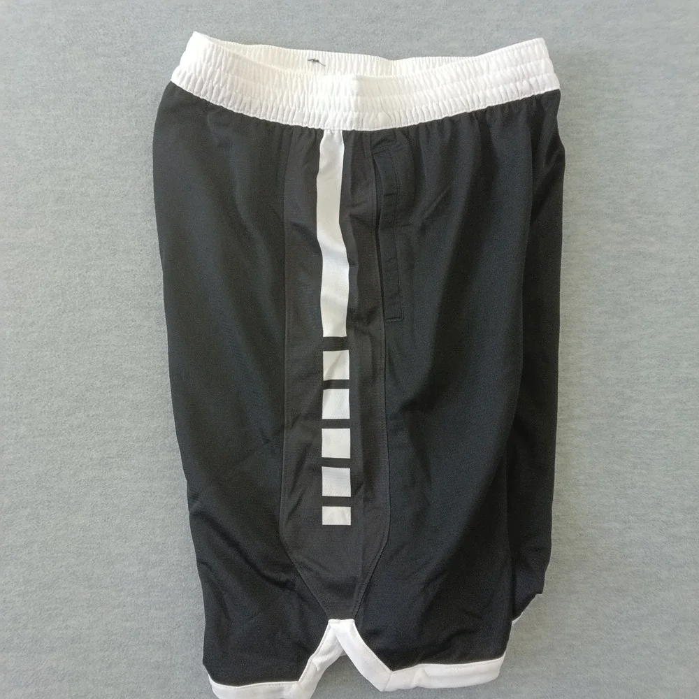 Nike Boys XL Dri-FIT Basketball Shorts Black White Athletic Elite Mesh New